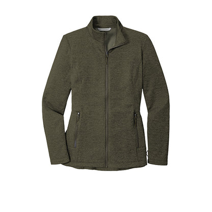 Custom Embroidered Port Authority® Ladies Collective Striated Fleece Jacket - L905