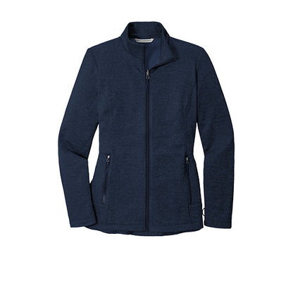 Custom Embroidered Port Authority® Ladies Collective Striated Fleece Jacket - L905