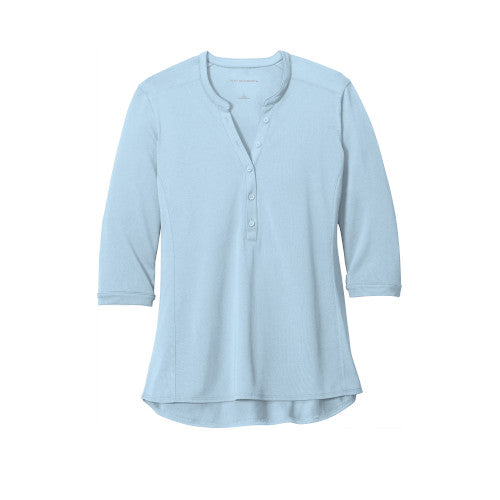 Custom Embroidered Port Authority ® Ladies UV Choice Pique Henley - LK750