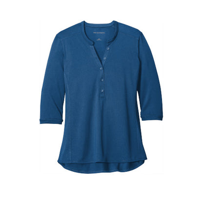 Custom Embroidered Port Authority ® Ladies UV Choice Pique Henley - LK750