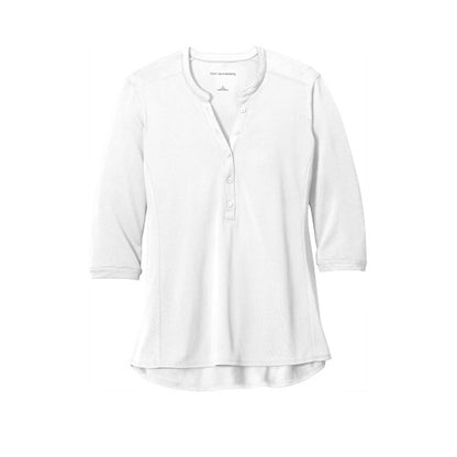 Custom Embroidered Port Authority ® Ladies UV Choice Pique Henley - LK750