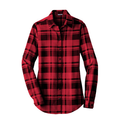 Custom Embroidered Port Authority® Ladies Plaid Flannel Tunic - LW668