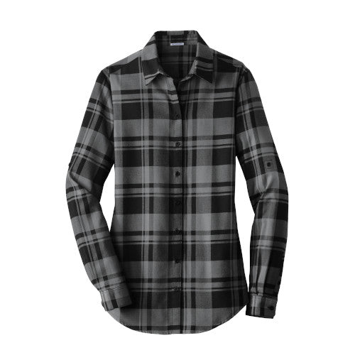 Custom Embroidered Port Authority® Ladies Plaid Flannel Tunic - LW668