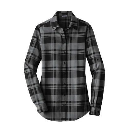 Custom Embroidered Port Authority® Ladies Plaid Flannel Tunic - LW668