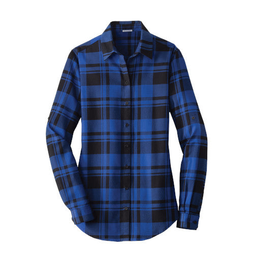 Custom Embroidered Port Authority® Ladies Plaid Flannel Tunic - LW668