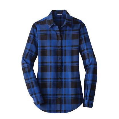 Custom Embroidered Port Authority® Ladies Plaid Flannel Tunic - LW668