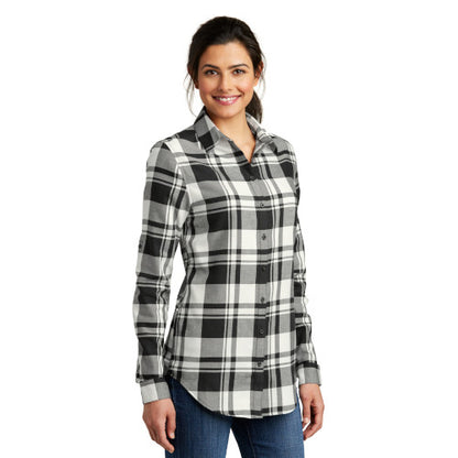 Custom Embroidered Port Authority® Ladies Plaid Flannel Tunic - LW668