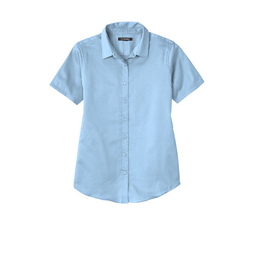 Custom Embroidered Port Authority® Ladies Short Sleeve SuperPro React ™ Twill Shirt - LW809