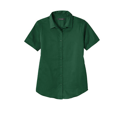 Custom Embroidered Port Authority® Ladies Short Sleeve SuperPro React ™ Twill Shirt - LW809