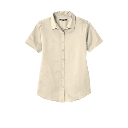 Custom Embroidered Port Authority® Ladies Short Sleeve SuperPro React ™ Twill Shirt - LW809