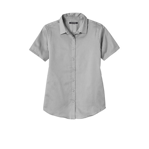 Custom Embroidered Port Authority® Ladies Short Sleeve SuperPro React ™ Twill Shirt - LW809