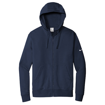 Custom Embroidered Nike Club Fleece Sleeve Swoosh Full-Zip Hoodie - NKDR1513