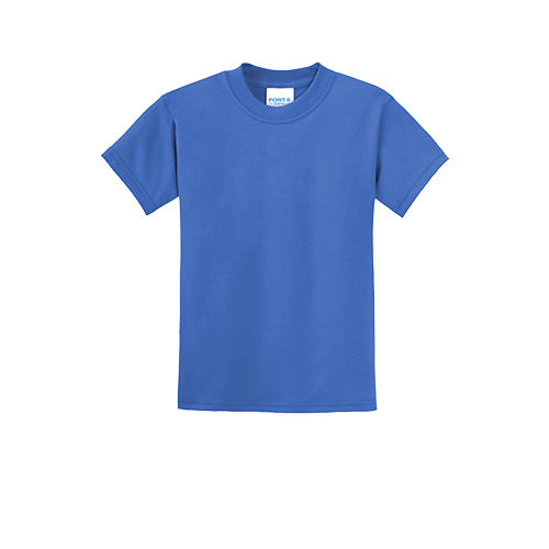 Custom Embroidered Port & Company® Youth Core Blend Tee - PC55Y