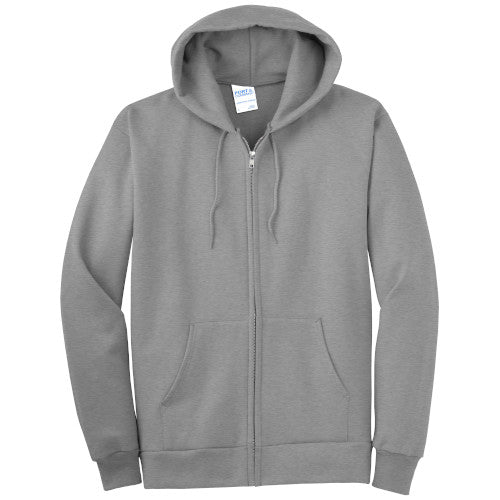 Custom Embroidered Port & Company® Essential Fleece Full-Zip Hooded Sweatshirt - PC90ZH