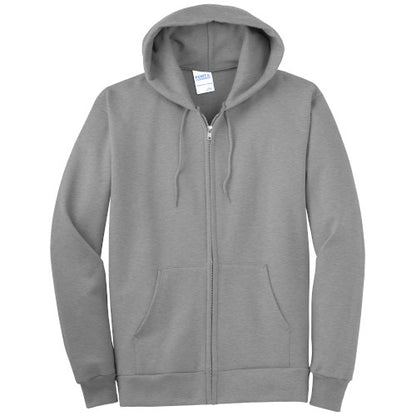 Custom Embroidered Port & Company® Essential Fleece Full-Zip Hooded Sweatshirt - PC90ZH