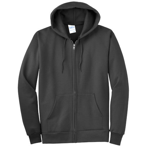Custom Embroidered Port & Company® Essential Fleece Full-Zip Hooded Sweatshirt - PC90ZH