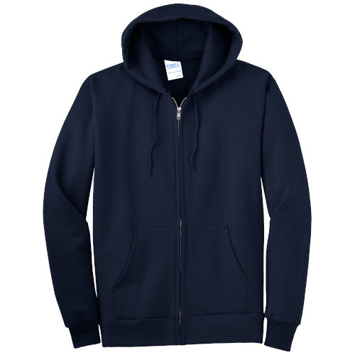 Custom Embroidered Port & Company® Essential Fleece Full-Zip Hooded Sweatshirt - PC90ZH
