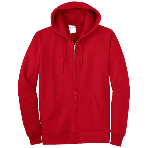Custom Embroidered Port & Company® Essential Fleece Full-Zip Hooded Sweatshirt - PC90ZH