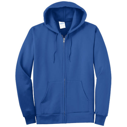 Custom Embroidered Port & Company® Essential Fleece Full-Zip Hooded Sweatshirt - PC90ZH