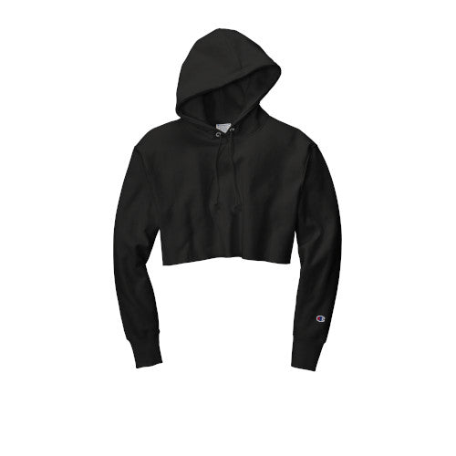 Custom Embroidered Champion ® Women’s Reverse Weave ® Cropped Cut-Off Hoodie - RW01W