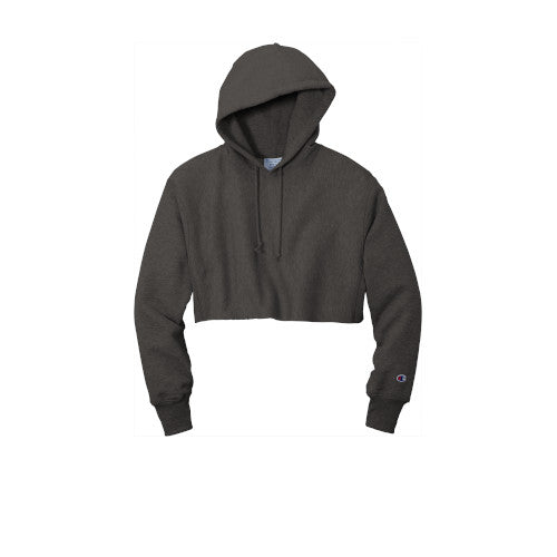 Custom Embroidered Champion ® Women’s Reverse Weave ® Cropped Cut-Off Hoodie - RW01W