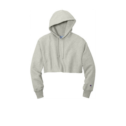 Custom Embroidered Champion ® Women’s Reverse Weave ® Cropped Cut-Off Hoodie - RW01W