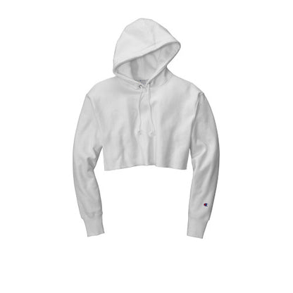 Custom Embroidered Champion ® Women’s Reverse Weave ® Cropped Cut-Off Hoodie - RW01W