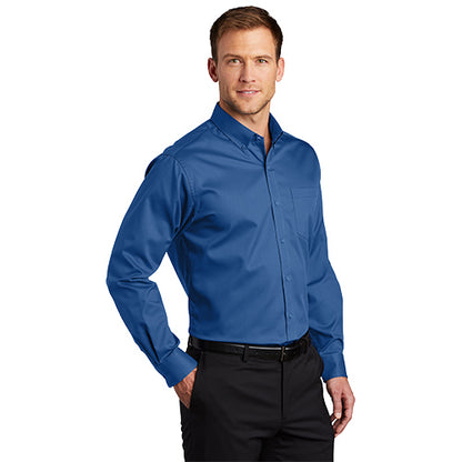 Custom Embroidered Port Authority® SuperPro™ Twill Shirt - S663