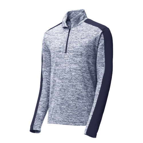 Custom Embroidered Sport-Tek® PosiCharge® Electric Heather Colorblock 1/4-Zip Pullover - ST397