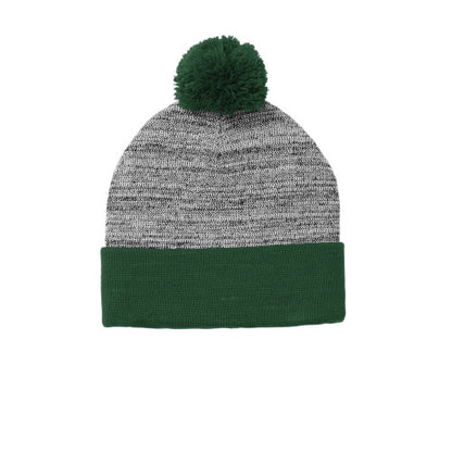 Custom Embroidered Sport-Tek ® Heather Pom Pom Beanie - STC41