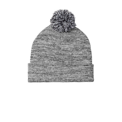 Custom Embroidered Sport-Tek ® Heather Pom Pom Beanie - STC41
