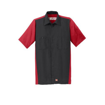 Custom Embroidered Red Kap® Short Sleeve Ripstop Crew Shirt - SY20