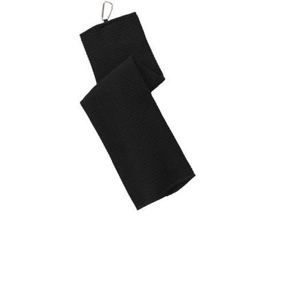 Custom Embroidered Port Authority® Waffle Microfiber Golf Towel - TW60