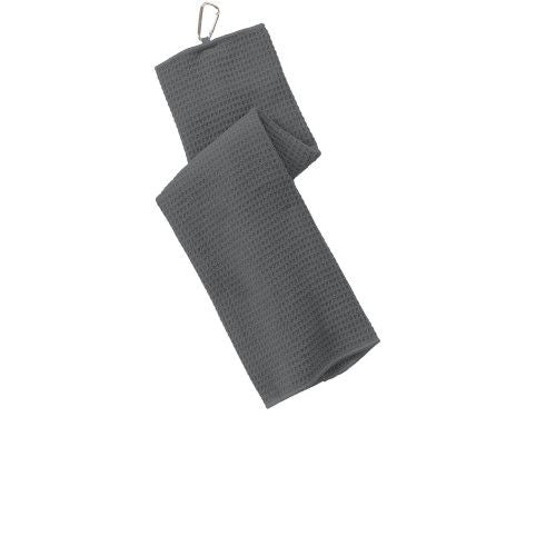 Custom Embroidered Port Authority® Waffle Microfiber Golf Towel - TW60