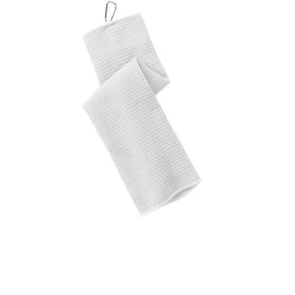 Custom Embroidered Port Authority® Waffle Microfiber Golf Towel - TW60