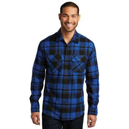 Custom Embroidered Port Authority® Plaid Flannel Shirt - W668