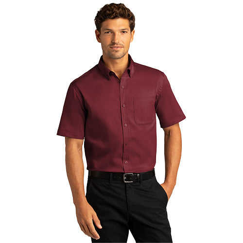 Custom Embroidered Port Authority® Short Sleeve SuperPro React™Twill Shirt - W809