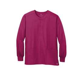 Custom Embroidered WonderWink® Unisex WorkFlex™ Snap-Front Scrub Jacket - WW3080