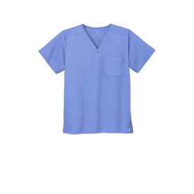 Custom Embroidered WonderWink® Unisex WorkFlex™ Chest Pocket V-Neck Top - WW3160