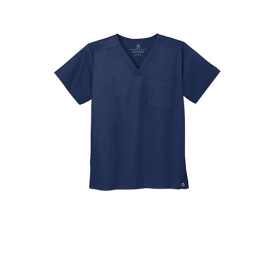 Custom Embroidered WonderWink® Unisex WorkFlex™ Chest Pocket V-Neck Top - WW3160