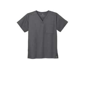 Custom Embroidered WonderWink® Unisex WorkFlex™ Chest Pocket V-Neck Top - WW3160