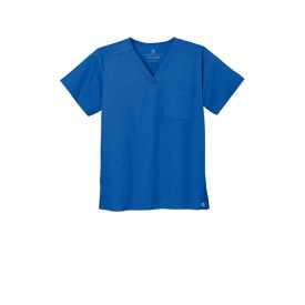 Custom Embroidered WonderWink® Unisex WorkFlex™ Chest Pocket V-Neck Top - WW3160