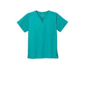 Custom Embroidered WonderWink® Unisex WorkFlex™ Chest Pocket V-Neck Top - WW3160