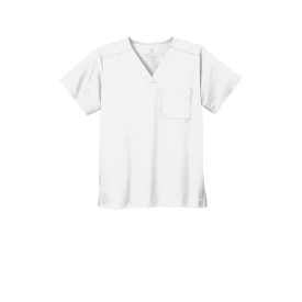 Custom Embroidered WonderWink® Unisex WorkFlex™ Chest Pocket V-Neck Top - WW3160