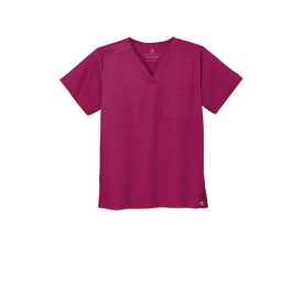 Custom Embroidered WonderWink® Unisex WorkFlex™ Chest Pocket V-Neck Top - WW3160