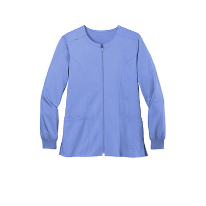 Custom Embroidered WonderWink® Women’s Premiere Flex™ Full-Zip Scrub Jacket - WW4088