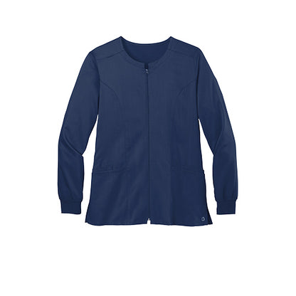 Custom Embroidered WonderWink® Women’s Premiere Flex™ Full-Zip Scrub Jacket - WW4088