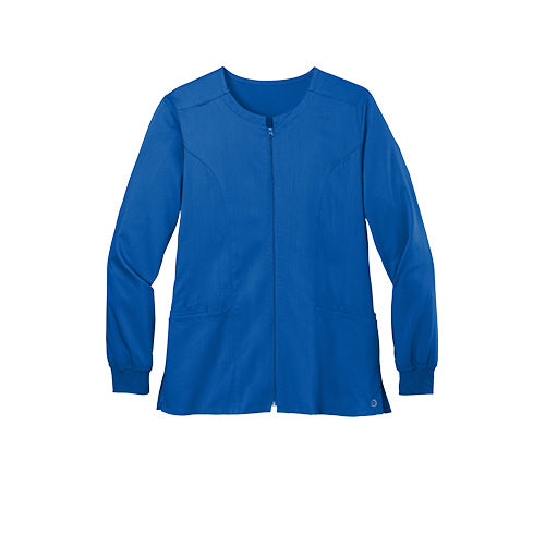 Custom Embroidered WonderWink® Women’s Premiere Flex™ Full-Zip Scrub Jacket - WW4088