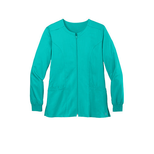 Custom Embroidered WonderWink® Women’s Premiere Flex™ Full-Zip Scrub Jacket - WW4088