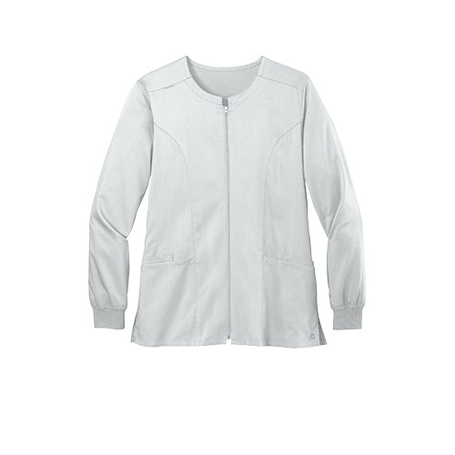 Custom Embroidered WonderWink® Women’s Premiere Flex™ Full-Zip Scrub Jacket - WW4088
